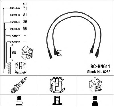 NGK 8253 Ignition Cable Kit